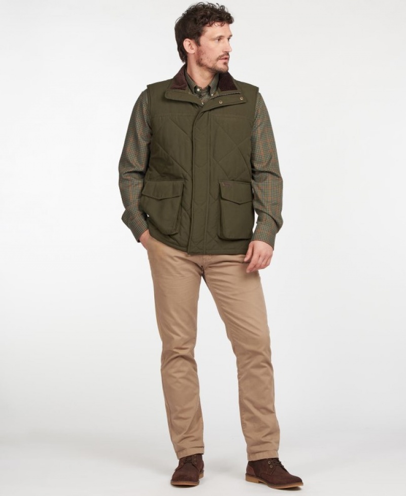 Barbour Winterdale Gilet Masline Verzi | PORQ7851