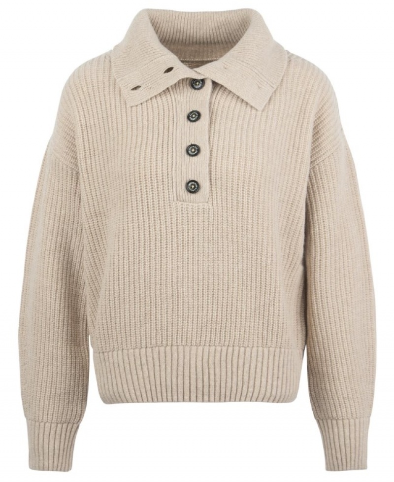 Barbour Yarrow Tricotate Bej | ZSAC4867
