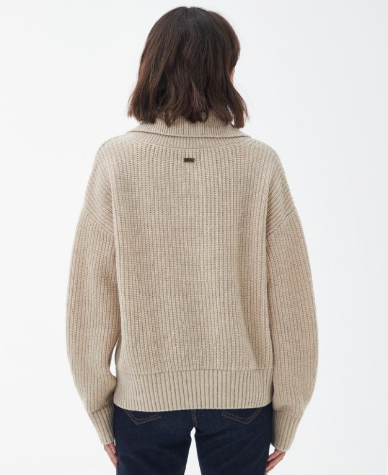 Barbour Yarrow Tricotate Bej | ZSAC4867
