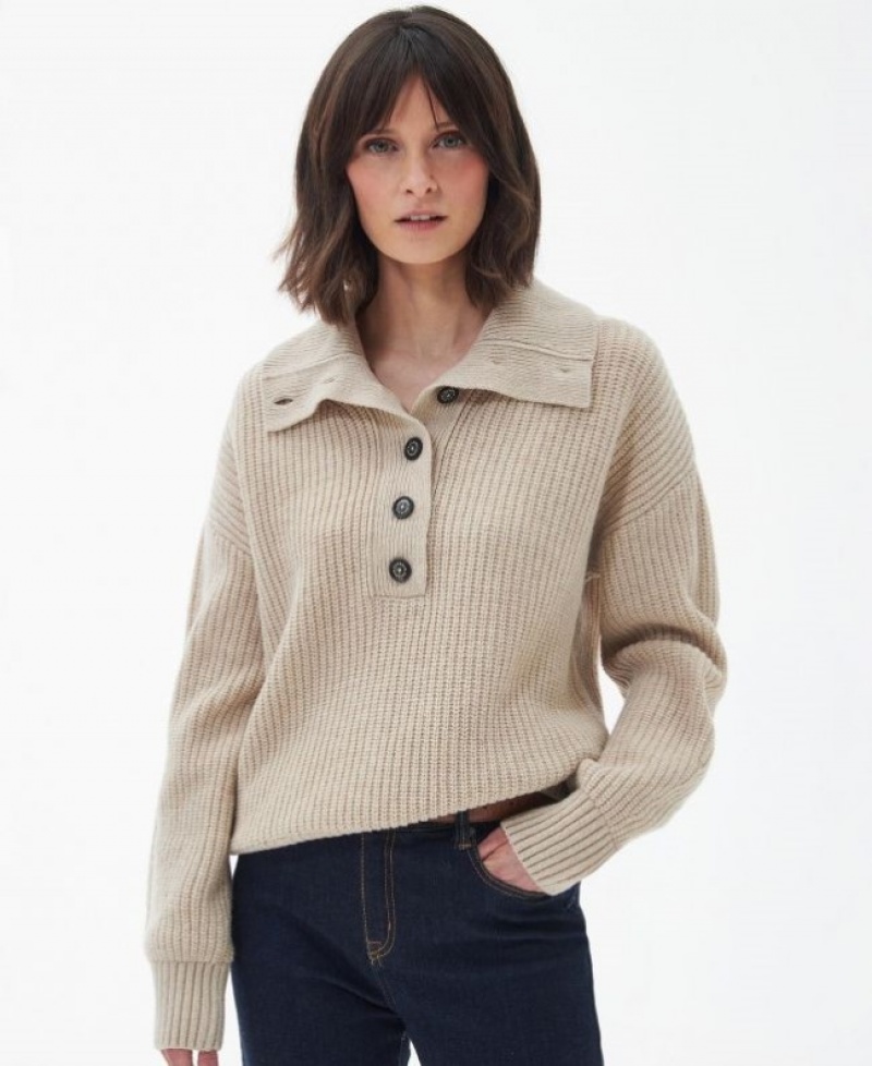 Barbour Yarrow Tricotate Bej | ZSAC4867