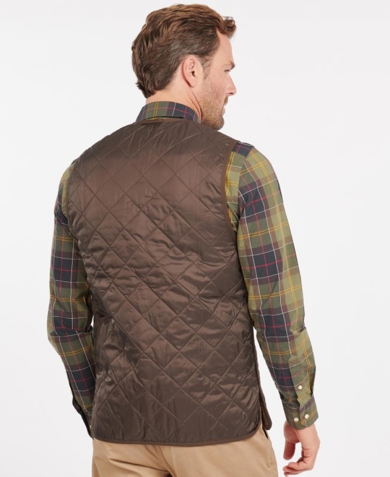 Barbour Zip-In Liner Matlasat Waistcoat Maro | OJIS9573