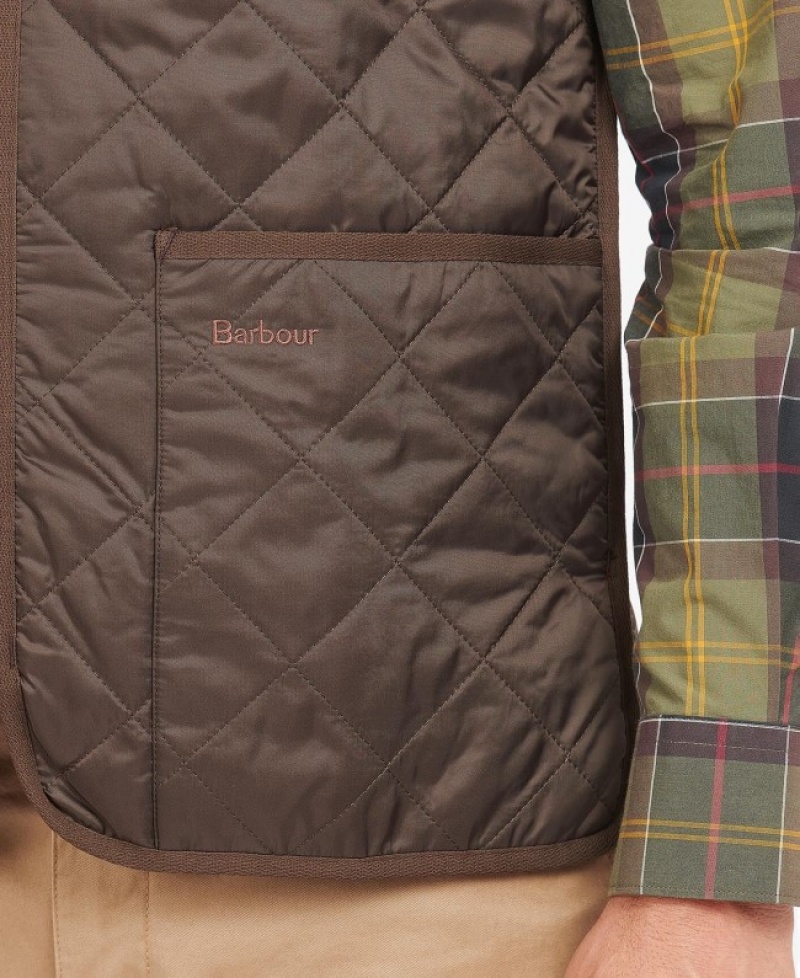 Barbour Zip-In Liner Matlasat Waistcoat Maro | OJIS9573