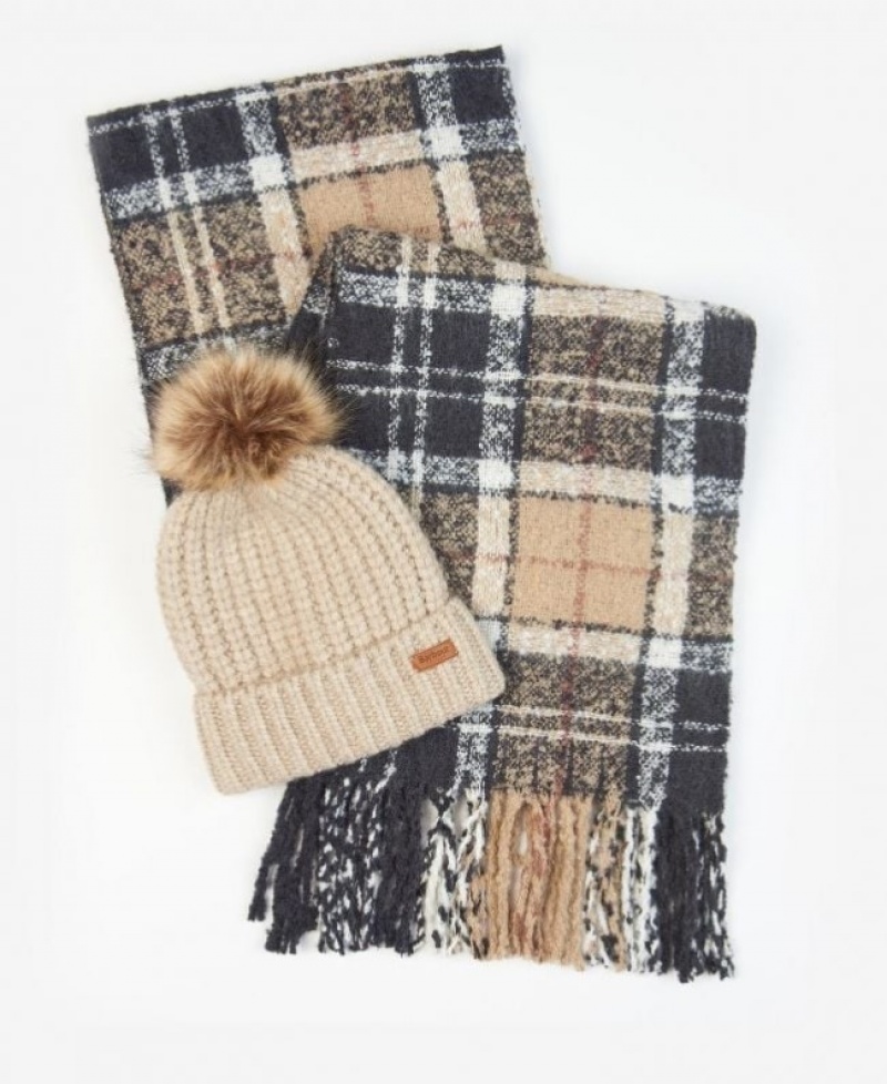Barbour saltburn beanie & tartan scarf Colorati | ZUYN0918