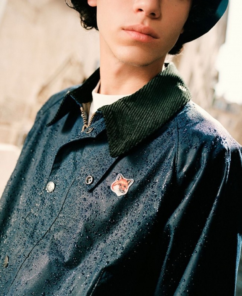 Barbour x Maison Kitsuné Beaufort Indigo | EXQO8520