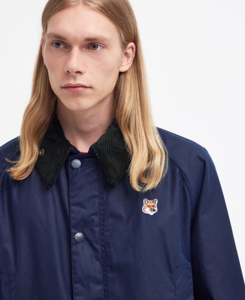 Barbour x Maison Kitsuné Beaufort Indigo | EXQO8520