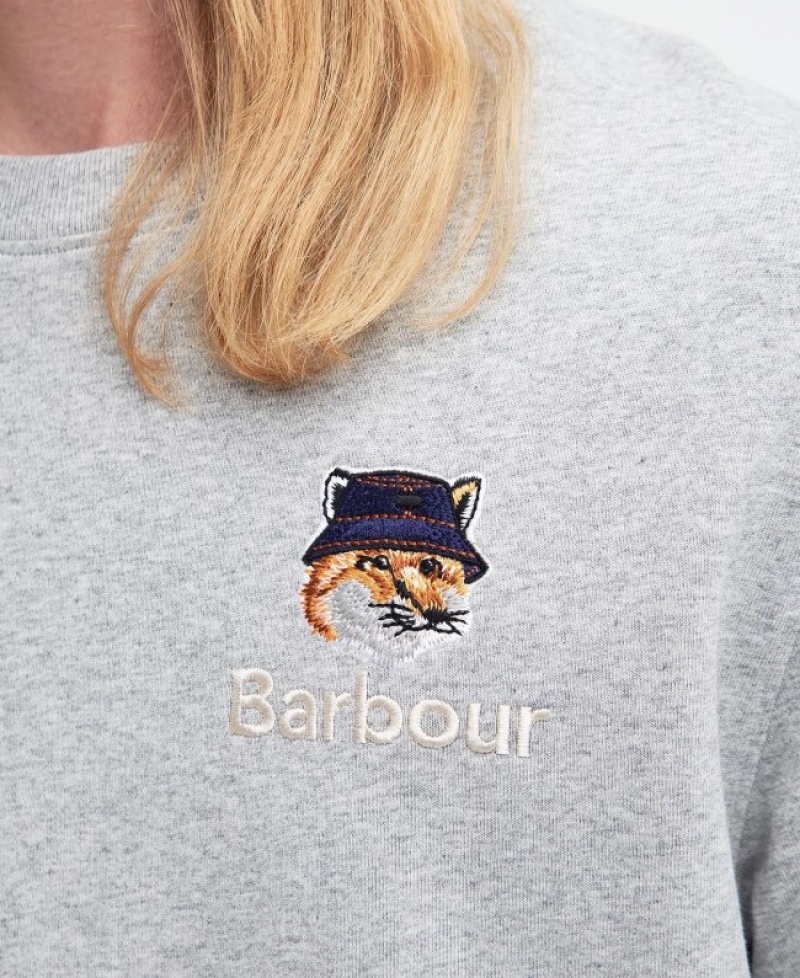 Barbour x Maison Kitsuné Fox Head Gri | HAYS3799