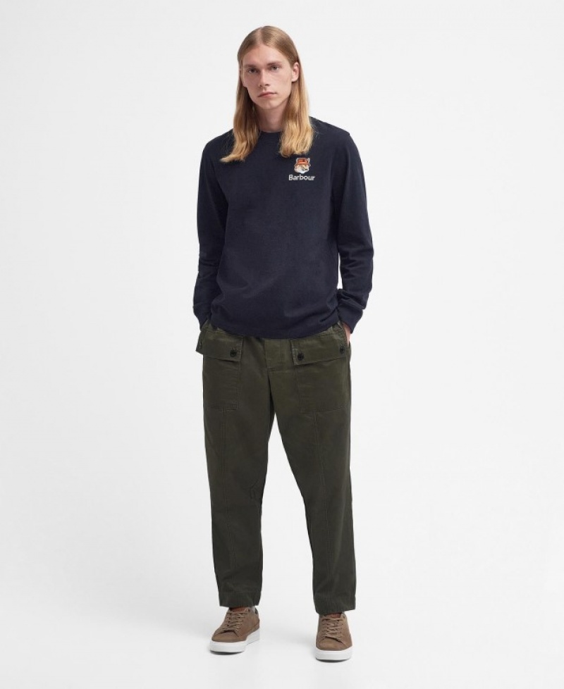 Barbour x Maison Kitsuné Fox Head Negrii | VZEK0244
