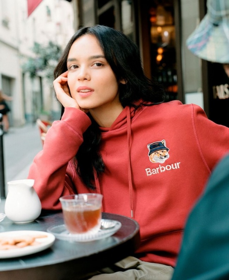 Barbour x Maison Kitsuné Fox Head Rosii | MKQI8652