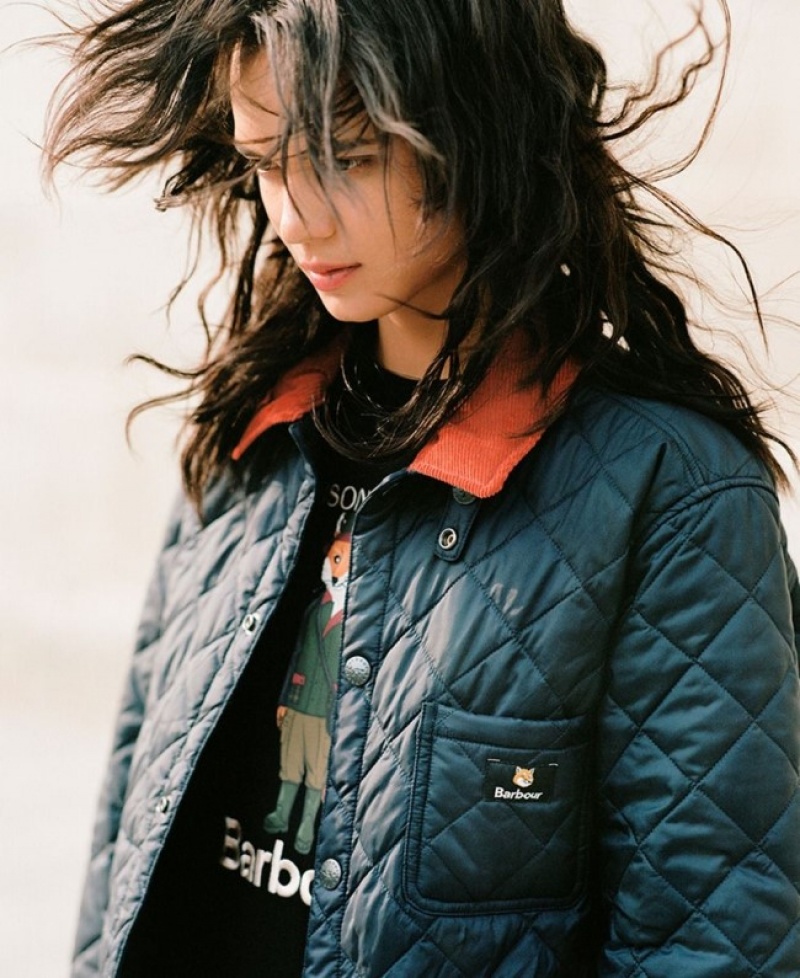 Barbour x Maison Kitsuné Kenning Bleumarin | IDGA6071