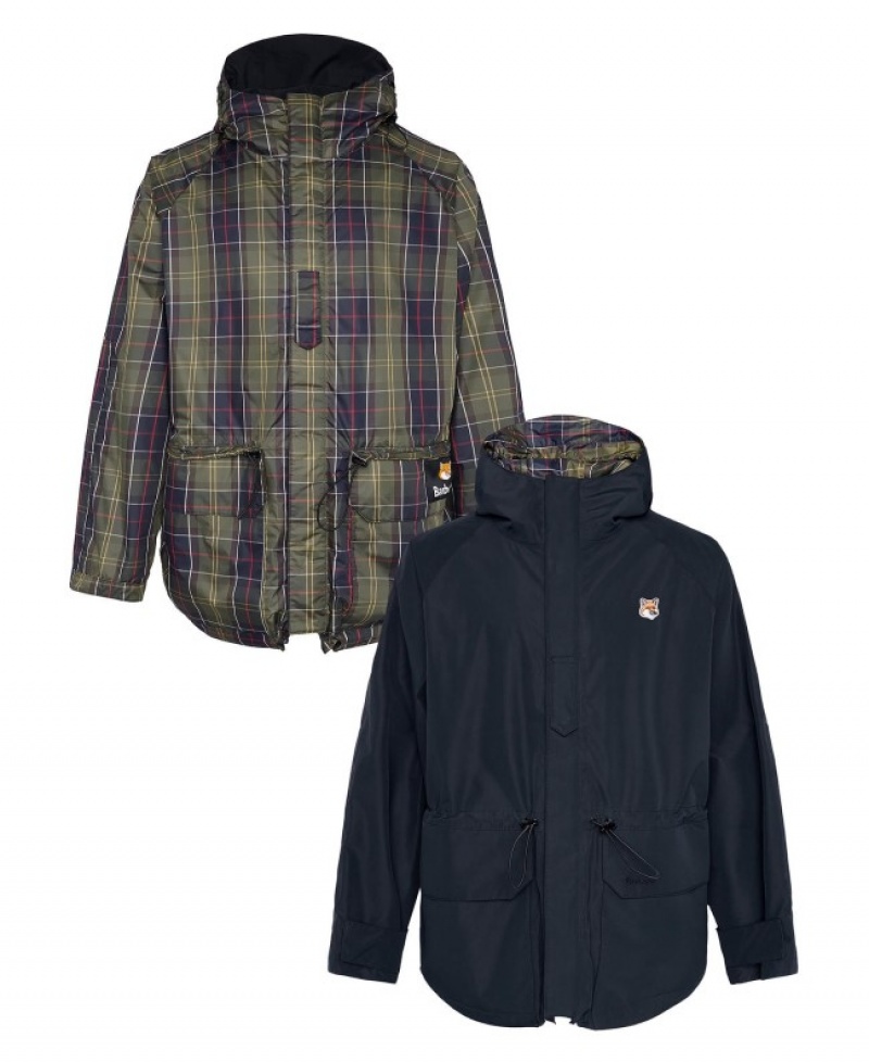 Barbour x Maison Kitsuné Military Reversible Negrii | KSDW2478