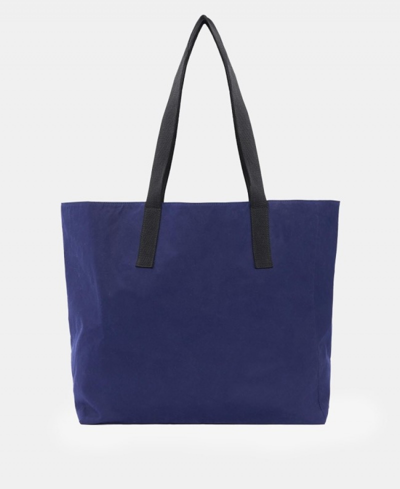 Barbour x Maison Kitsuné Reversible Tote Bleumarin Inchis | USYV8466